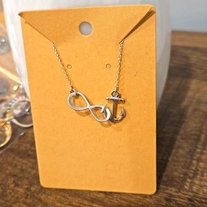 16" Infinity Anchor Necklace
